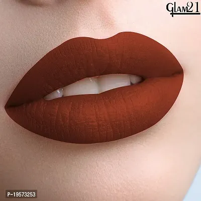 Glam21 Lip Seduction Non- Transfer Crayon Lipstick| Lightweight  Longlasting|Creamy Matte Formula - 2.8gm|Mystique Brown|10-thumb5