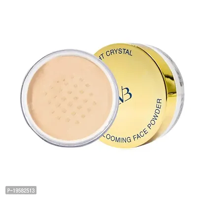 CVB C54 Blooming Loose Face Powder Air Light Crystal Oil Control Powder for Buildable Full Coverage  Matte +Finish (Shade 3, 15g)