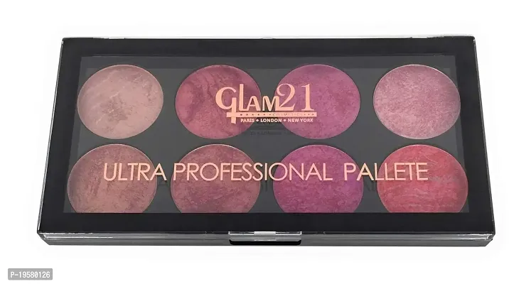 Glam 21 ,Ultra professional blusher palette,21g,8 Colourshade(01)-thumb0