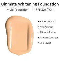 CVB C56 Ultimate Whitening Multi-Protection SPF 30+/PA++ Sun Protection Anti-Pollution Full Coverage Fluid Cream Foundation (Shade 04, 50g) Natural Finish-thumb1