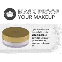 CVB C54 Blooming Loose Face Powder Air Light Crystal Oil Control Powder for Buildable Full Coverage  Matte +Finish (Shade 1, 15g)-thumb3