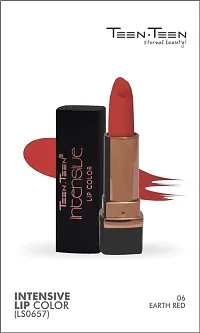 Matte Lipstick, Intense Colour, Keeps Lips Moisturised Glossy Finish Lipstick (Earth Red)-thumb1