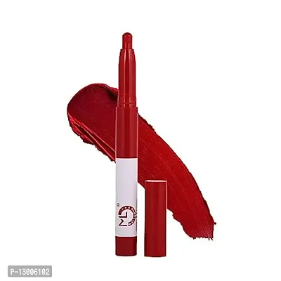 Mattlook Power Last Lip Stain Crayon Lipstick, Rich Color, Non Transfer Long Lasting Waterproof, Super Stay, Mask Proof, Luxurious Creamy Matte Finish, Spanish Red (0.2gm)