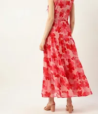 Trendy Floral Print Maxi dress-thumb1