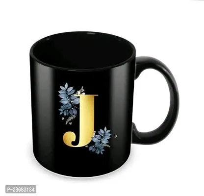 Beautiful Black Printed Ceramic Coffee Mugs