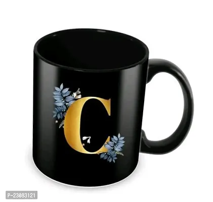 Beautiful Black Printed Ceramic Coffee Mugs