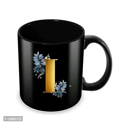 Beautiful Black Printed Ceramic Coffee Mugs-thumb0