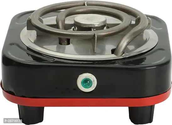 rynaty MINI TRAVEL HOT PLATE Radiant Cooktop (Black, Push Button)-thumb0