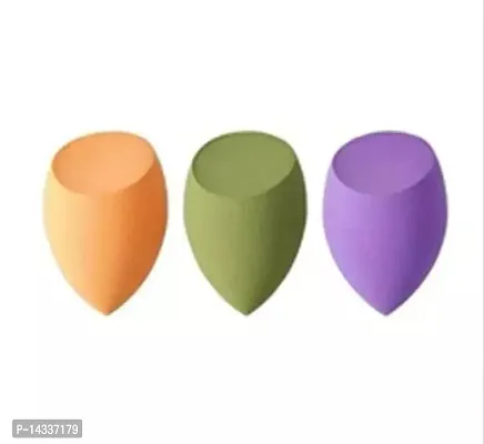 Fancy Makeup Sponge Beauty Blender Puff (Color May Vary) (Set Of 3)