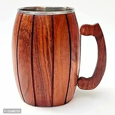 Stylish Wooden Mug/Cup For Serving Coffee, Tea, Milk, Cold Drink-thumb0