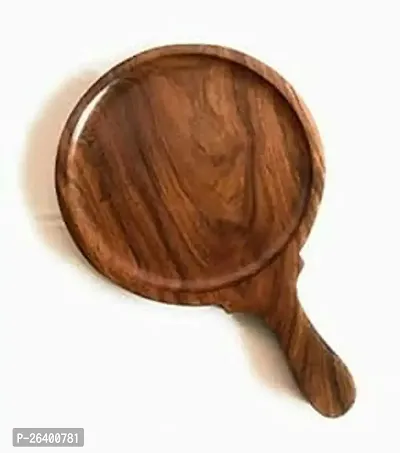 Stylish Sheesham Wood Wooden Pizza Serving Tray-thumb0