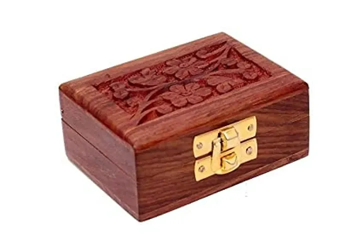 Giftoshopee Wooden Small Storage Box for Jewellery/Gifts