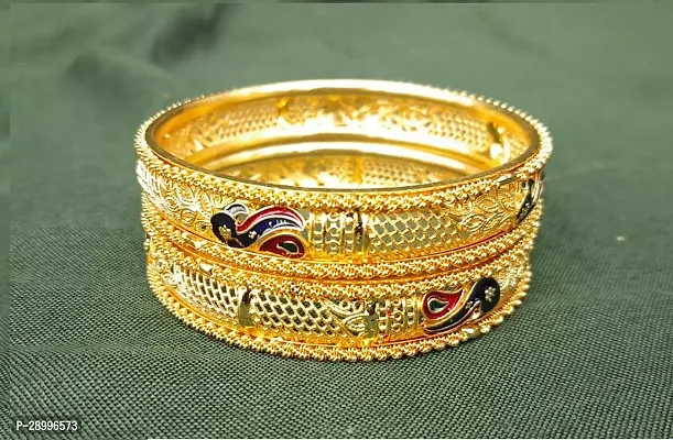 Stylish Alloy Bangles Set For Women-thumb0