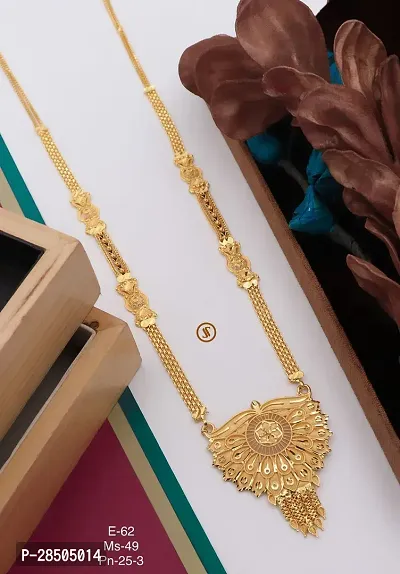 Gold Plated Fancy Long Mangalsutra For Woman