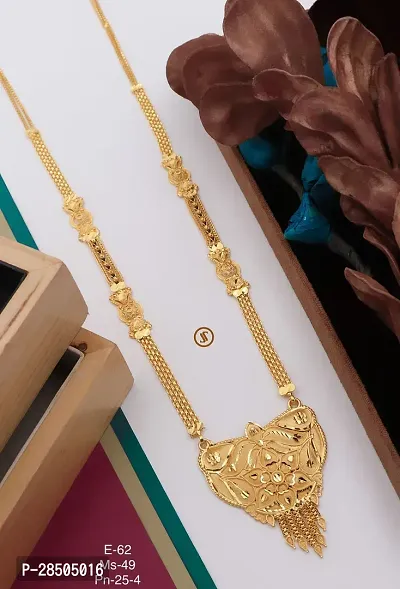 Gold Plated Fancy Long Mangalsutra For Woman-thumb0