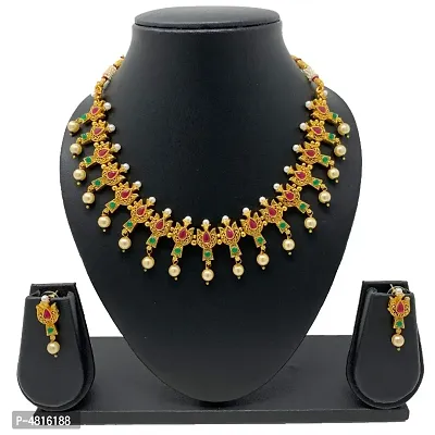 Beautiful Alloy South Indian Jewellery Set for Women-thumb0