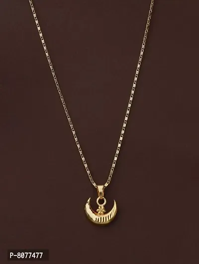 Alluring Brass Necklace With Pendant For Women-thumb0