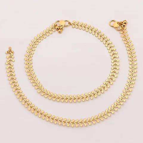 Top Selling Stylish Golden Alloy Anklets