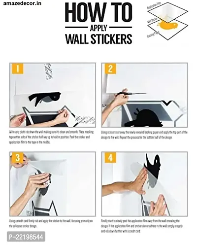 Dicton Hub Collando Design Sticker for Bathroom,Office,Home,Bedroom Wall Sticker Size(Medium)-thumb2