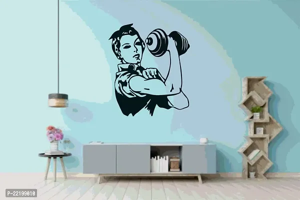 GoHardGoHome WallSticker for Gym,Door,Glass,Wall Colorblk