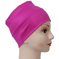 Hijab Under Cap Inner Cap for Hijab Multipurpose Headband - Free Size (Pack of 6)-thumb3