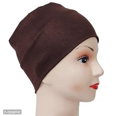Hijab Under Cap Inner Cap for Hijab Multipurpose Headband - Free Size (Pack of 6)-thumb5