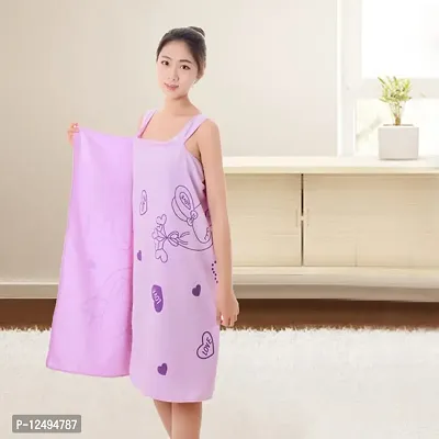 Poorak Microfibre Short Length Towel Bathrobe-thumb3