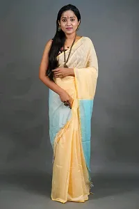 Milaans Golden Border Contrast Pallu Saree-thumb1