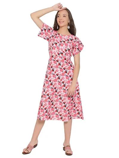 Stylish Crepe Dress For Women