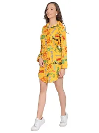 Beautiful Crepe Printed Banned Collared Dress for Women and Girls-thumb4