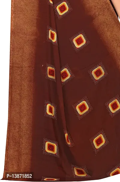 Stylish Georgette Multicoloured Printed Saree with Blouse piece For Women Pack Of 1-thumb4