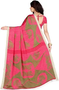 Stylish Crepe Multicoloured Woven Design Saree with Blouse piece For Women Pack Of 1-thumb1