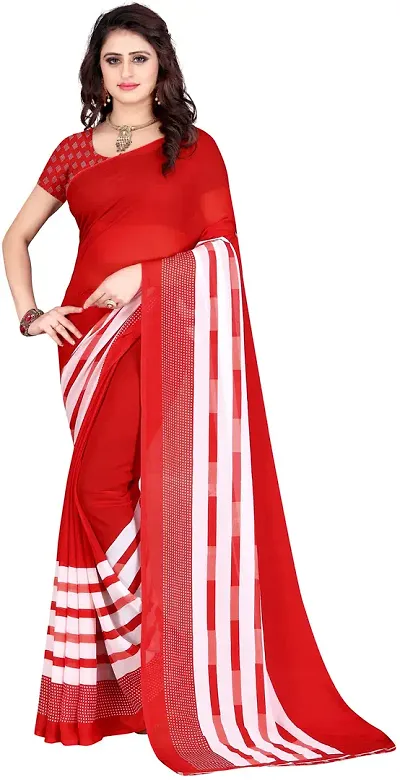 Trending Georgette Saree with Blouse piece