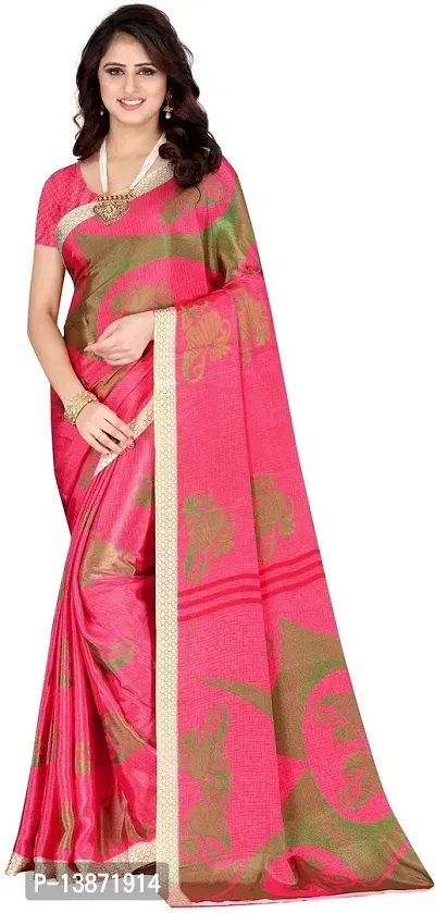 Stylish Crepe Multicoloured Woven Design Saree with Blouse piece For Women Pack Of 1-thumb0