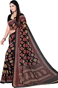 Stylish Georgette Multicoloured Printed Saree with Blouse piece For Women Pack Of 1-thumb1