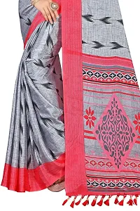 Stylish Crepe Multicoloured Embroidered Saree with Blouse piece For Women Pack Of 1-thumb4