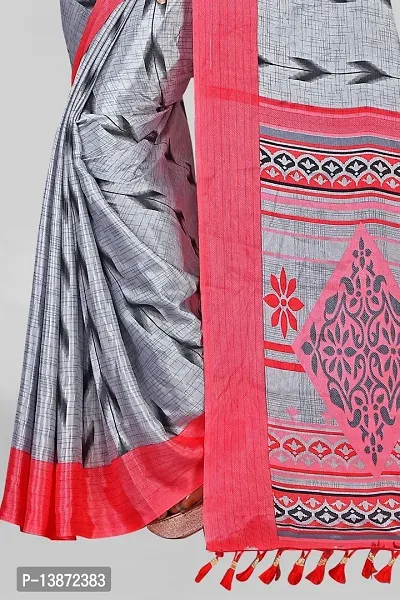 Stylish Crepe Multicoloured Embroidered Saree with Blouse piece For Women Pack Of 1-thumb5