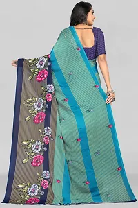 Stylish Georgette Multicoloured Printed Saree with Blouse piece For Women Pack Of 1-thumb1