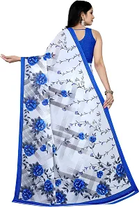 Stylish Georgette Multicoloured Printed Saree with Blouse piece For Women Pack Of 1-thumb1