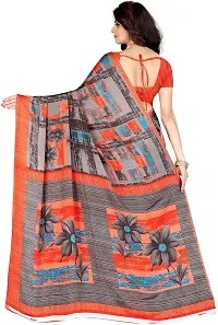 Stylish Crepe Multicoloured Printed Saree with Blouse piece For Women Pack Of 1-thumb1