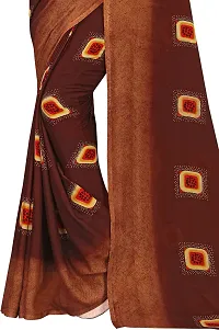 Stylish Georgette Multicoloured Printed Saree with Blouse piece For Women Pack Of 1-thumb4