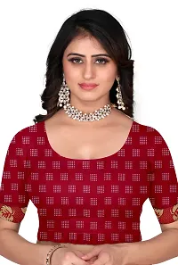 Stylish Georgette Multicoloured Embroidered Saree with Blouse piece For Women Pack Of 1-thumb2