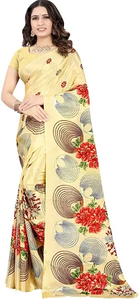 Must Have Crepe Saree with Blouse piece 