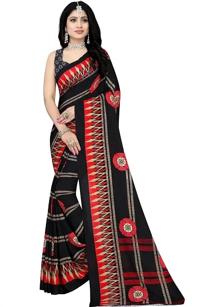 Hot Selling Georgette Saree with Blouse piece
