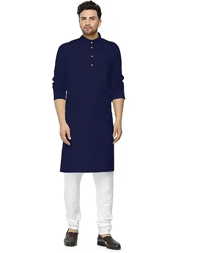 Mens KneeLength Viscose Rayon Straight Kurta with Exquisite Mirror Work Perfect for Festive Party Ethnic WearPACK OF 1