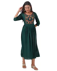 Women's Embroidered Anarkali Long Kurta-thumb3