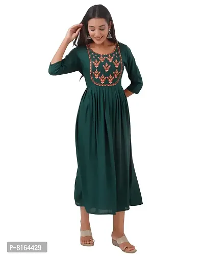 Women's Embroidered Anarkali Long Kurta-thumb4