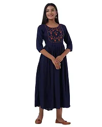 Women's Embroidered Anarkali Long Kurta-thumb4