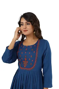 Women's Embroidered Anarkali Long Kurta-thumb3