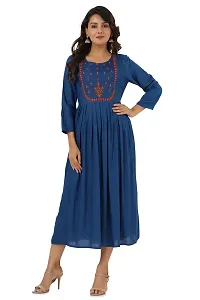 Women's Embroidered Anarkali Long Kurta-thumb1